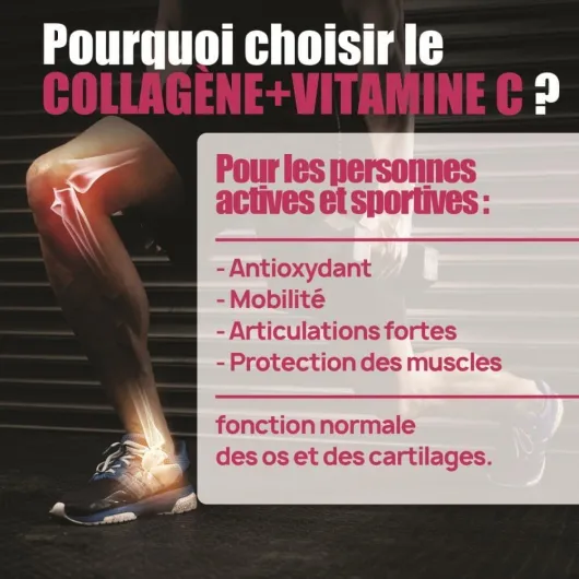 COLLAGÈNE MARIN & VITAMINE C - 120 Gélules Végétales - Peau, Articulations, Os & Anti-Âge - Collagène Hydrolysé Type I de Poisson - Antioxydant Naturel - Beauté & Mobilité - Cure 20 Jours - Eric Favre