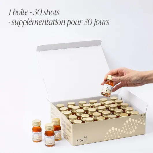 Collagène à Boire – Primabiotic Collagen 10 000 mg - 60 Flacons de 30 ml (1800 ml) - Complément Boisson Premium pour la Beauté - Soutien pour la Peau, les Cheveux et les Articulations