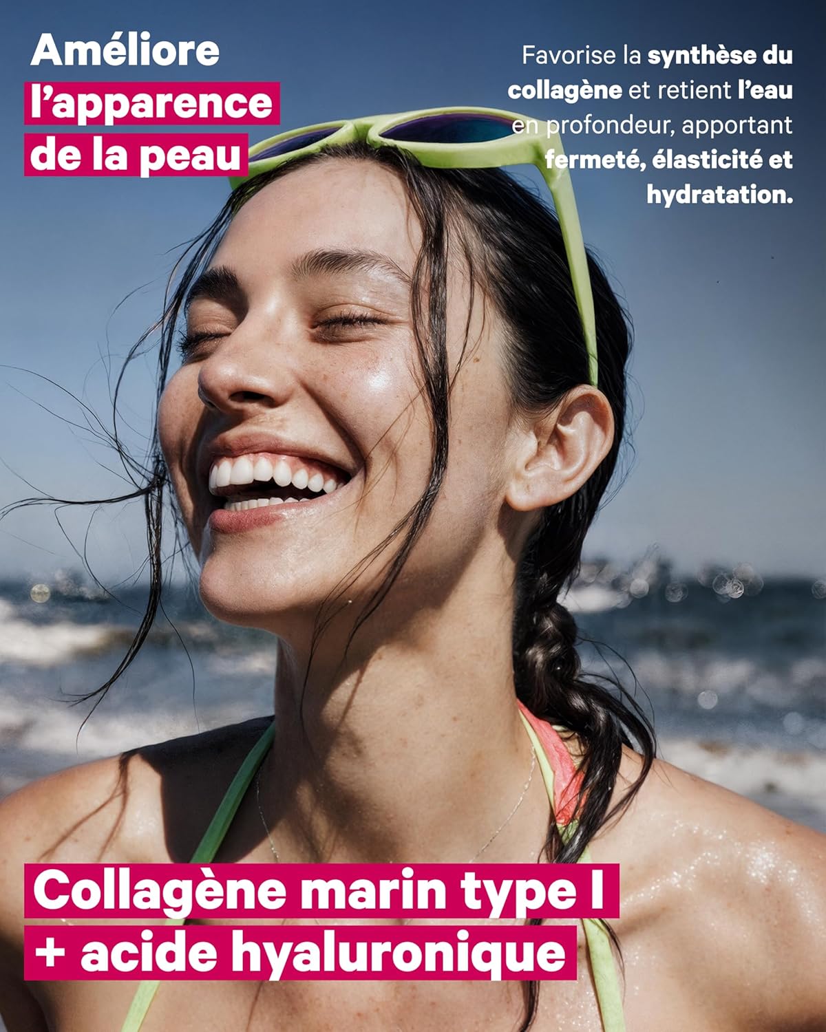 Collagène Marin Hydrolysé Pur + Acide Hyaluronique, Coenzyme Q10, Biotine & Vitamine C - 150 Gélules - Haute Biodisponibilité - 5 Mois - Peptides Type 1 - Peau, Cheveux, Ongles, Articulations