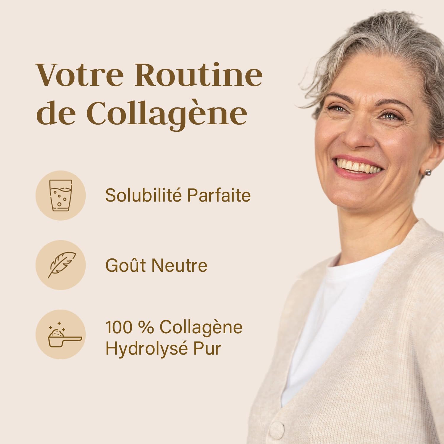 Collagène Poudre 1500g - 15g par Portion, 100% Hydrolysé, Goût Neutre - 100 Portions - Collagène Bovin, Peptides Type 1 & 3 - Produit en Allemagne - Collagene Poudre - Collagen Peptides Powder