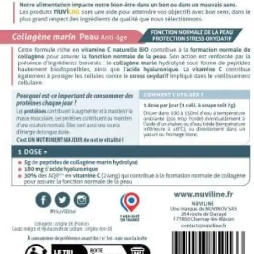 Test NUVILINE Beauty Collagène Marin Chocolat : un soin anti-âge qui fait le job, mais pas magique