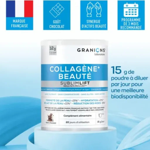 Test COLLAGENE MARIN BEAUTE SUBLIMLIFT Granions : du collagène costaud, mais pas donné et un peu contraignant