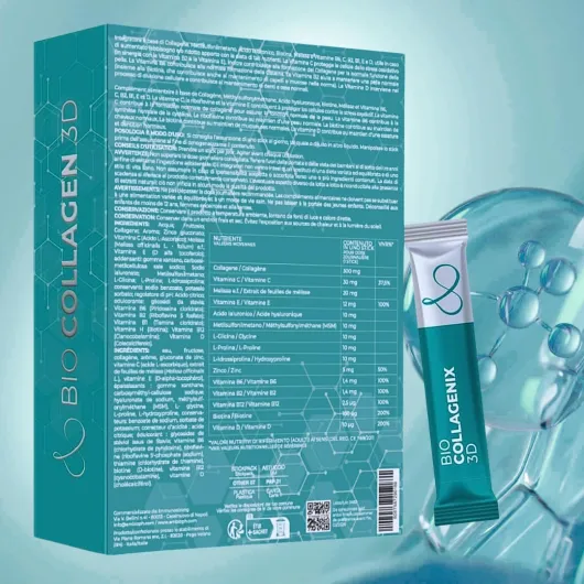 Collagène et Acide Hyaluronique, Collagène à Boire - Biotine, MSM & Vitamine C - Collagène hydrolysé, en Synergie avec le Peptide Stimulateur de Collagène ABC, Collagène pour les Os et Articulations