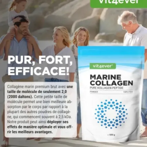 Test Vit4ever Collagène Marin 500 g : du collagène simple, neutre et facile à boire