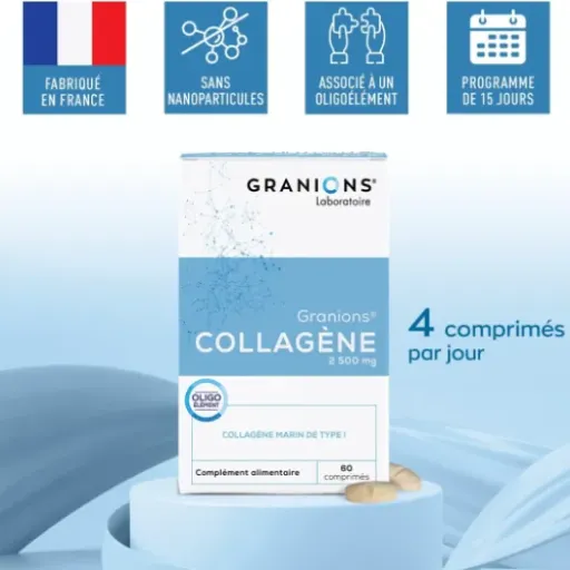 Test Collagène Marin Granions 2500 mg + Zinc : des comprimés costauds, des effets plus discrets