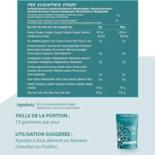 Test Edible Health Collagène Marin Hydrolysé : le collagène « sans chichi » qui fait le taf… si on est régulier