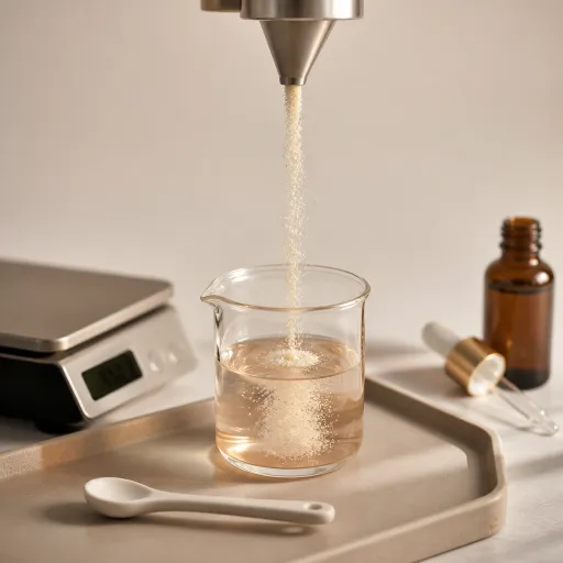Vitamine C en poudre : un allié précis pour le collagène marin cosmétique